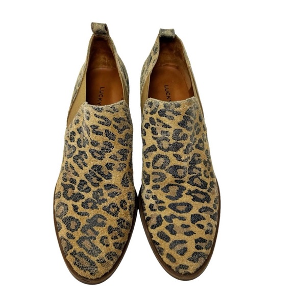 Lucky Brand Fallo Leather Leopard Print Boho
Western Rodeo Ankle Booties Size 8 - Picture 5 of 11